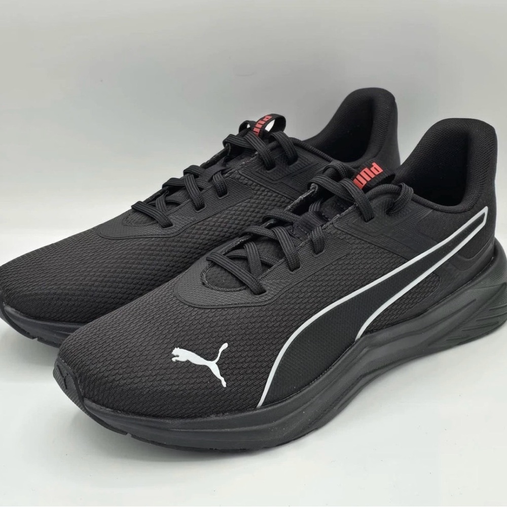 Puma Black and White Running Shoes
